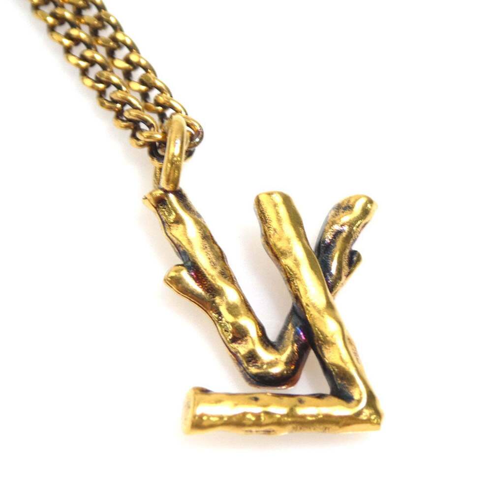 LOUIS VUITTON Gold Necklace - Picture 2 of 10